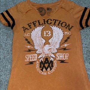 Women’s affliction tee shirt
